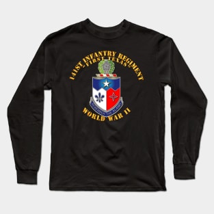 141st Infantry Regiment WWII w Txt Long Sleeve T-Shirt